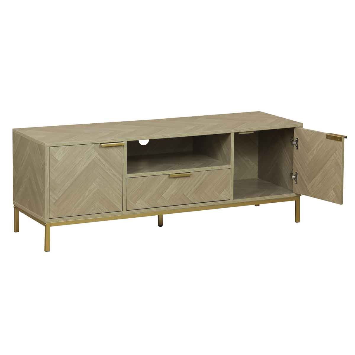 Mueble de tv CHEVRON beige de mdf
