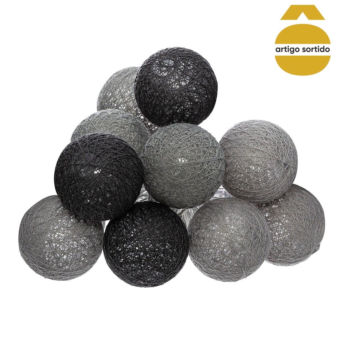 Guirnalda De 10 Bolas Led 6Cm Surtida