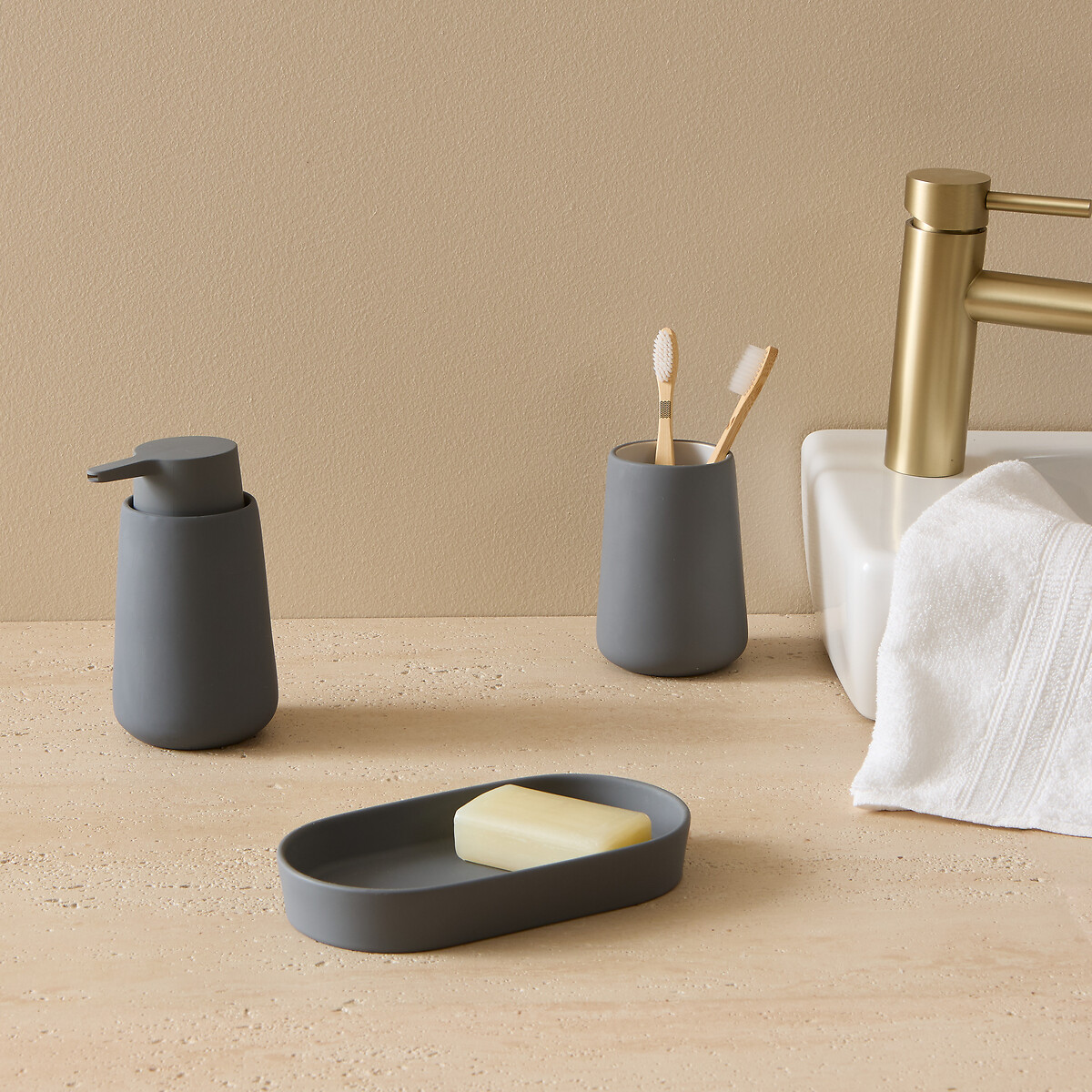 Vaso De Lavabo Cocon Gris