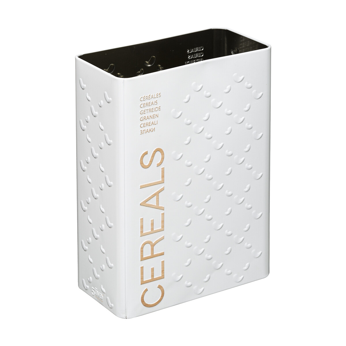 Caja P/Cereales Metal Scandi 17x9x24Cm