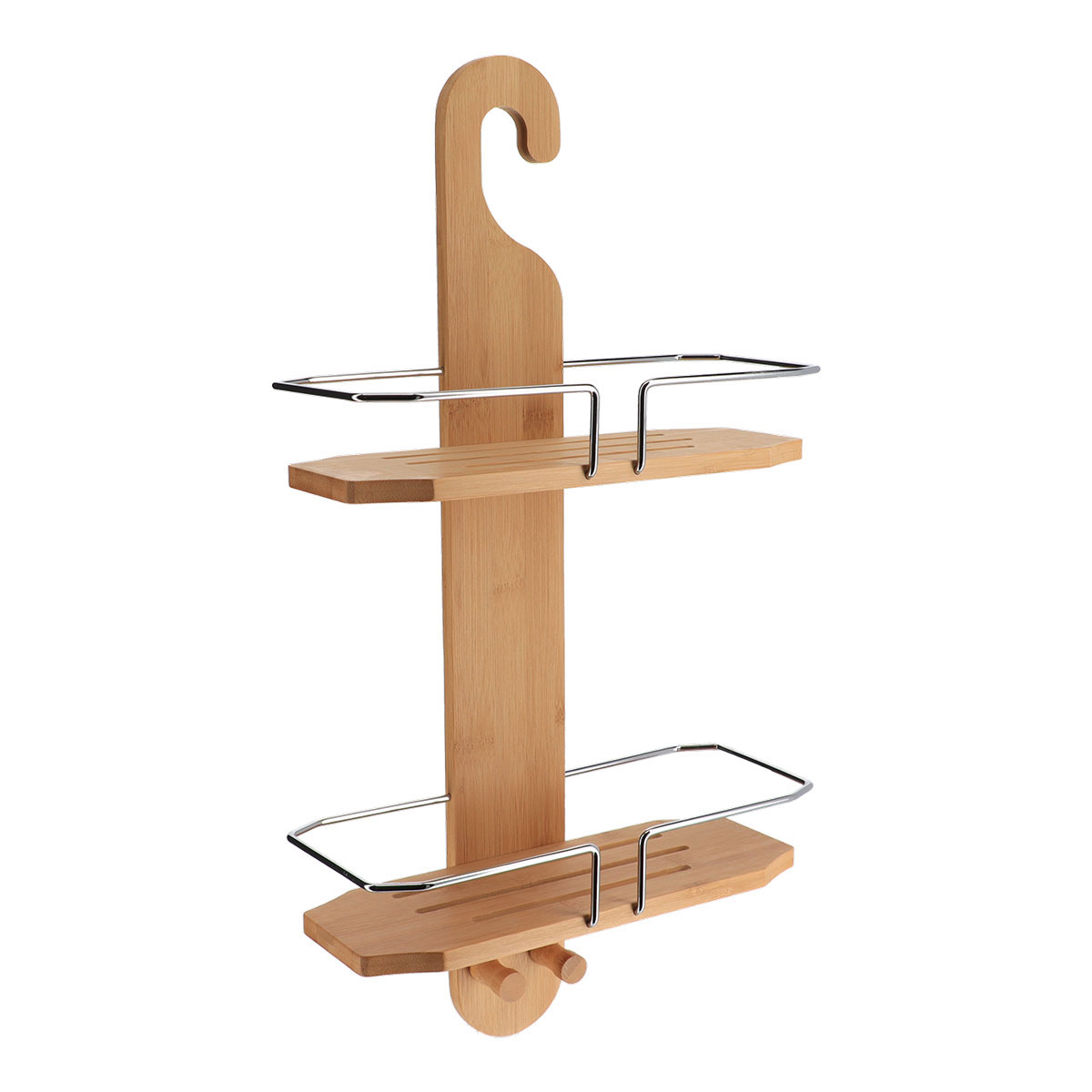 Soporte Met&aacute;lico De Bamb&uacute; C/2 Niveles