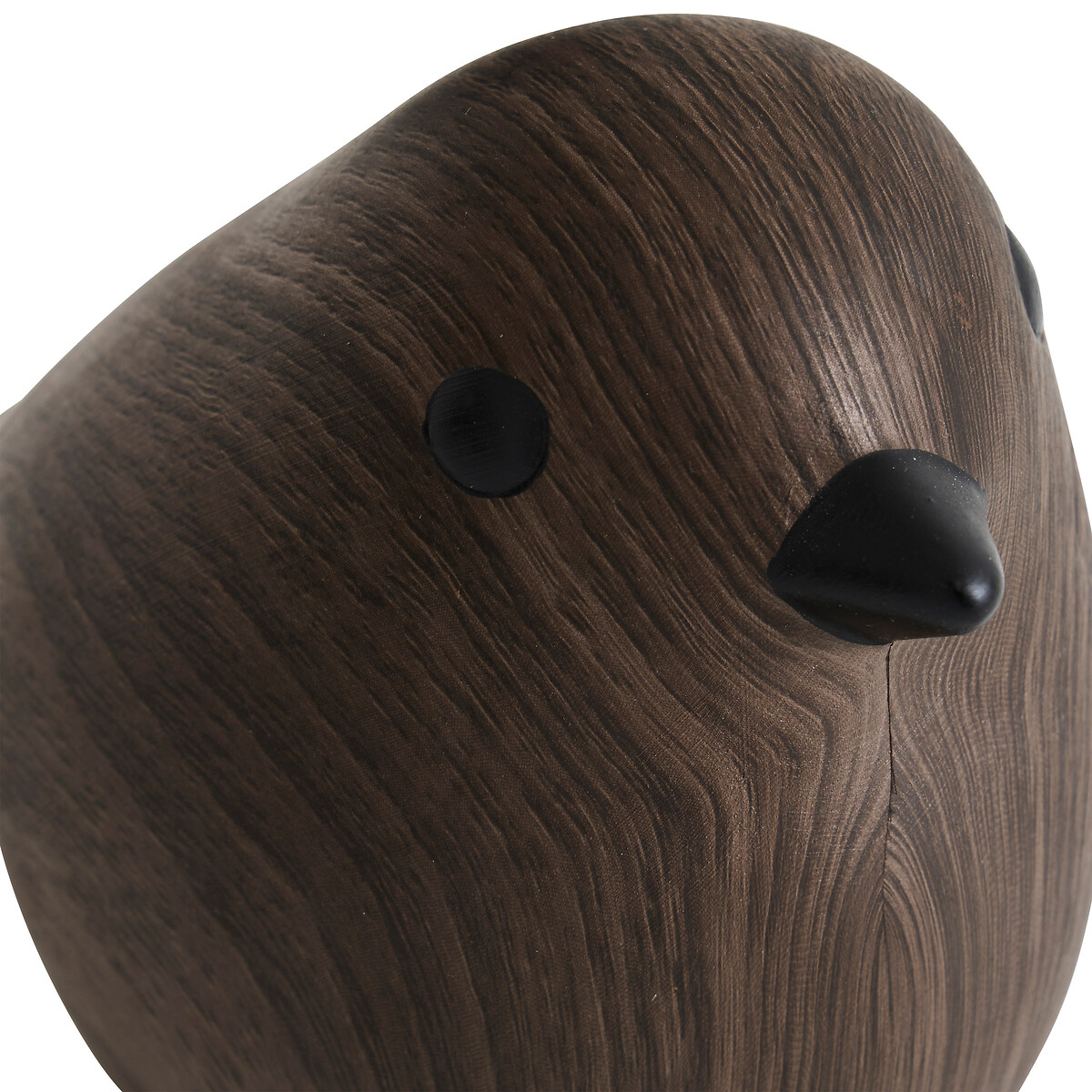 Figura decorativa pájaro marrón oscuro 34cm