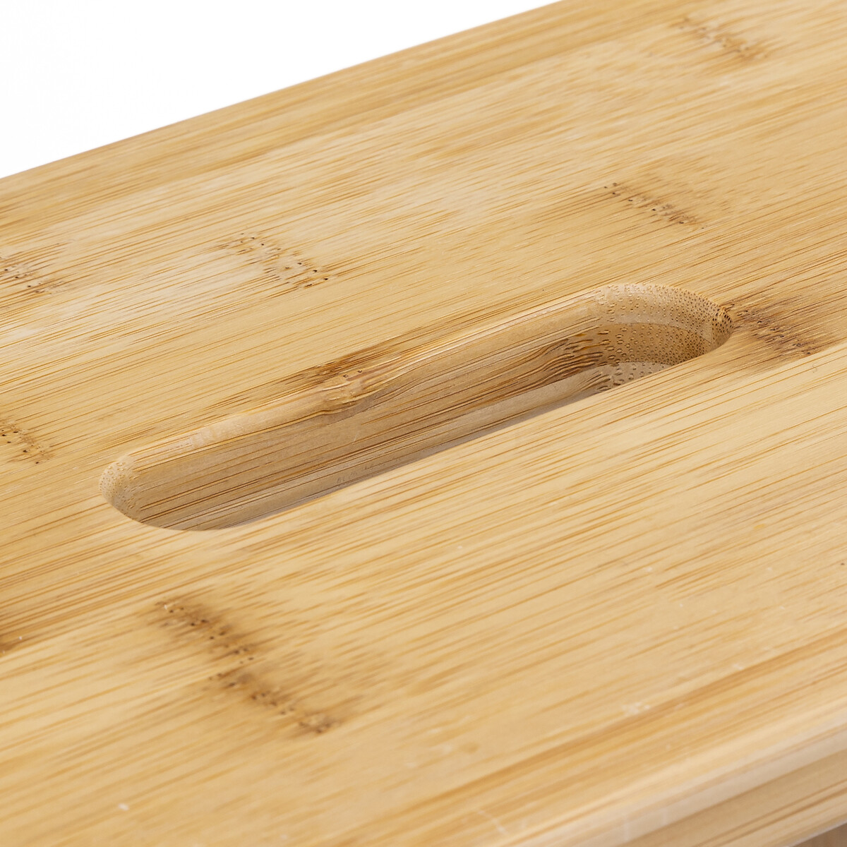 Escalera Con 3 Peldaños De Bambú 