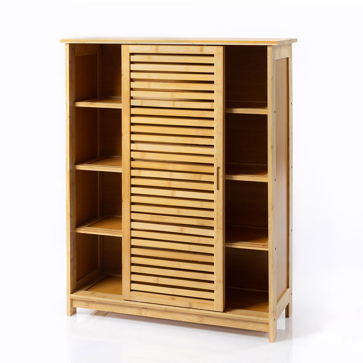 Sapateira Veneza Natural Com Porta De Correr 100cm