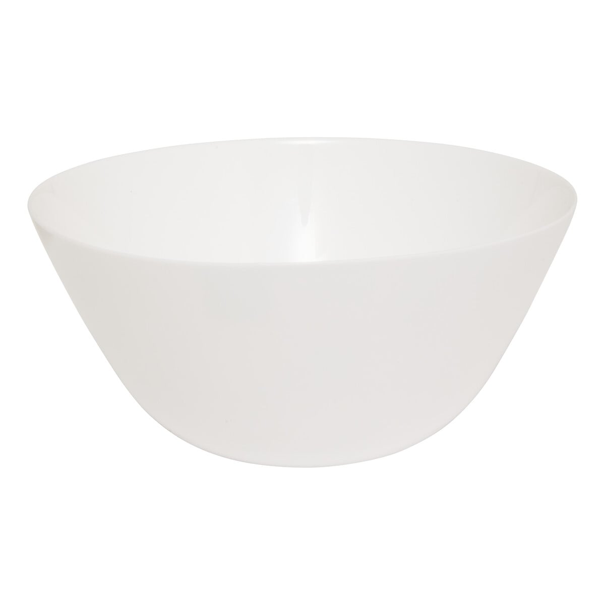 Ensaladera LOUISE blanca de vidrio 24cm