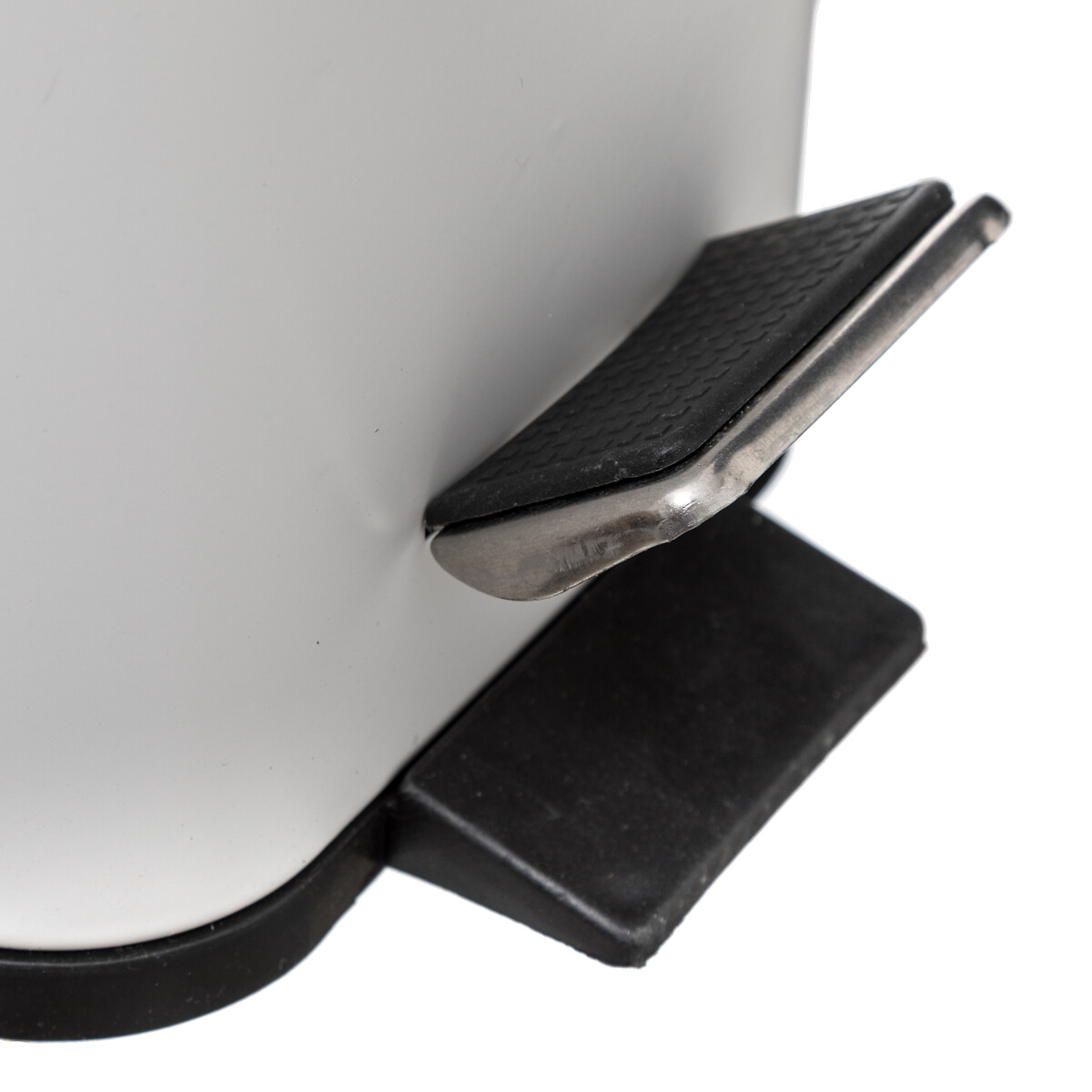 Cubo wc rectangular blanco 5L