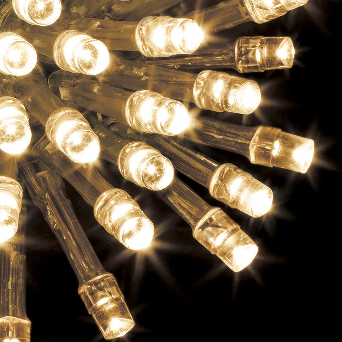 Guirnalda De Luces 100 Led Blanca Cálida 10m