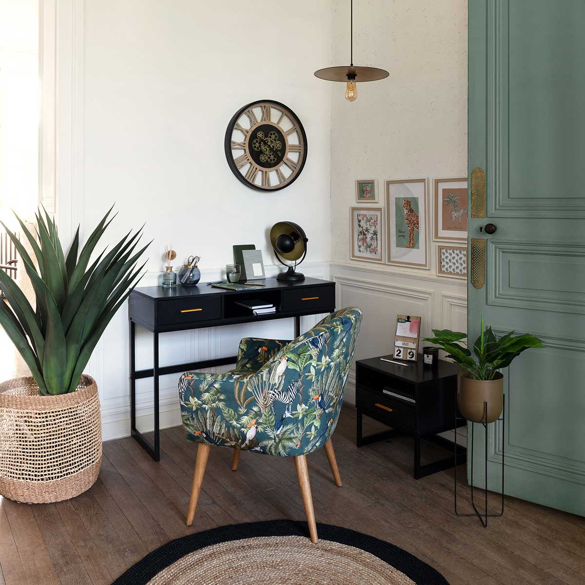 Sillón De Terciopelo Jungle 70.5x65x83Cm