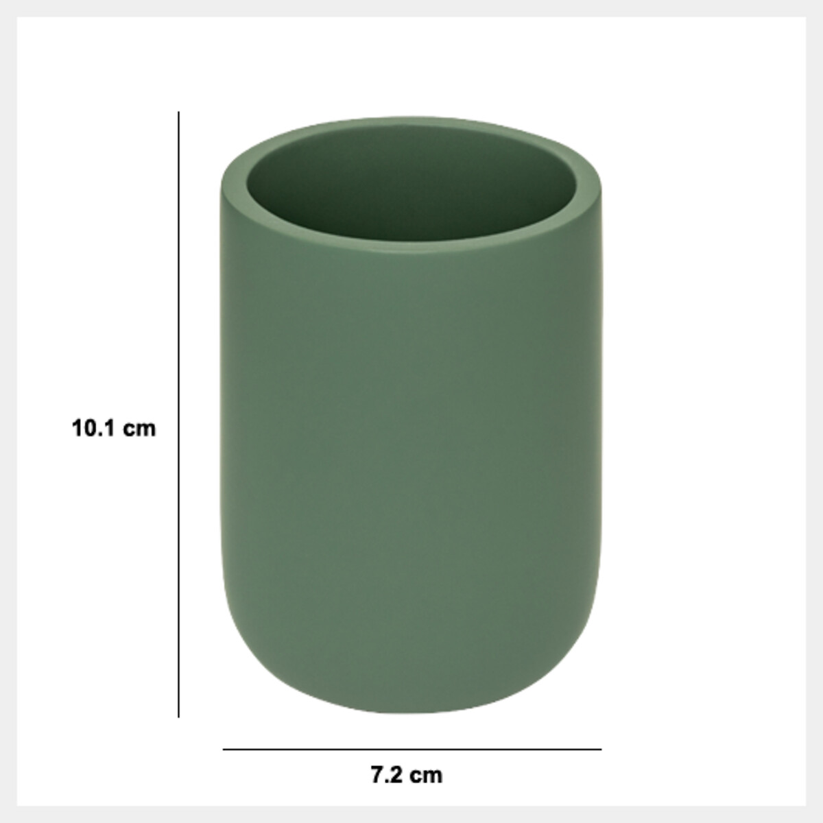 Vaso para cepillo de dientes DUO verde