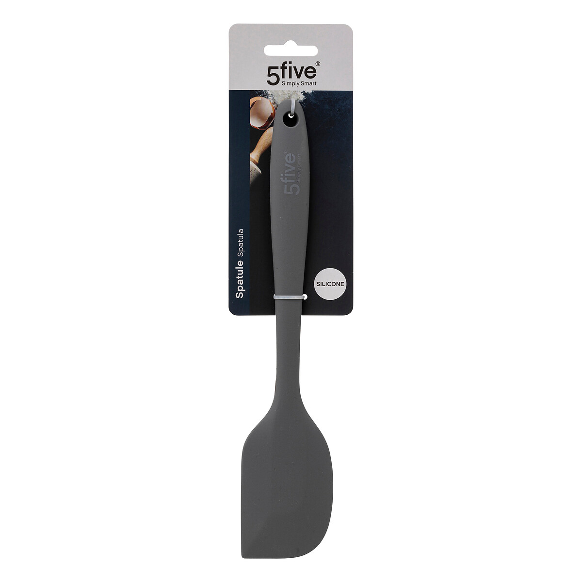 Esp&aacute;tula Cinza De Silicone