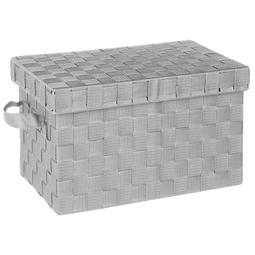 Caixa Wc Cinza Com Tampa