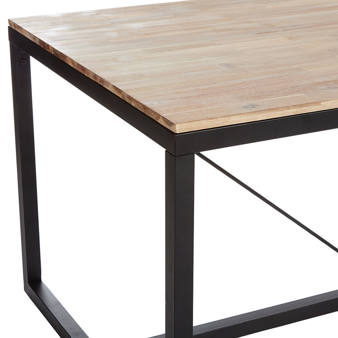 Mesa De Comedor Edena Metal 180x90x75Cm