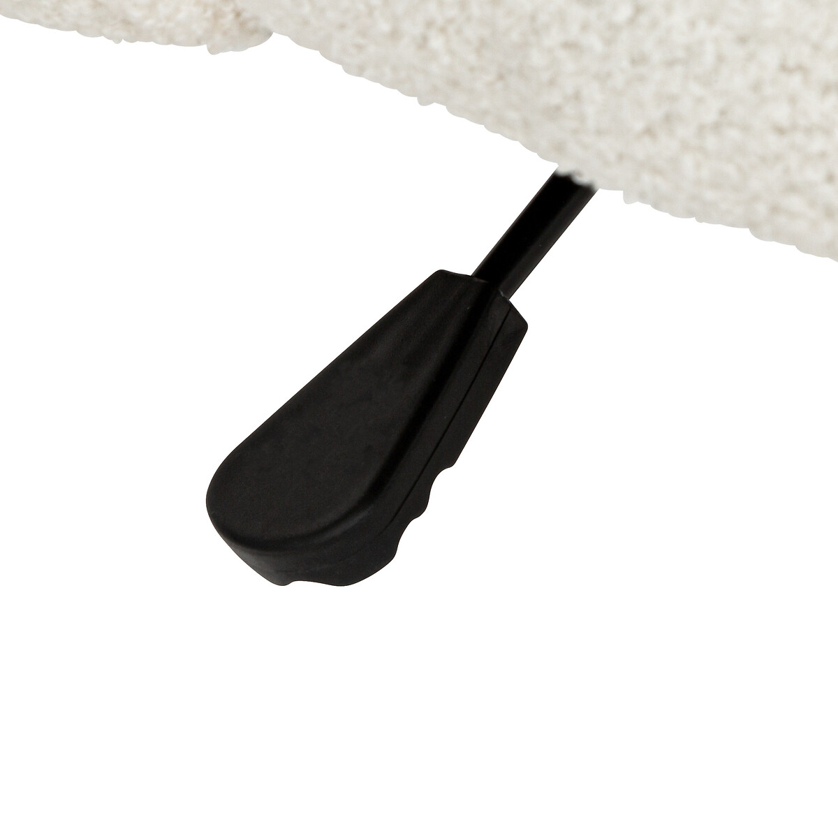 Silla para escritorio GEOS blanca de terciopelo