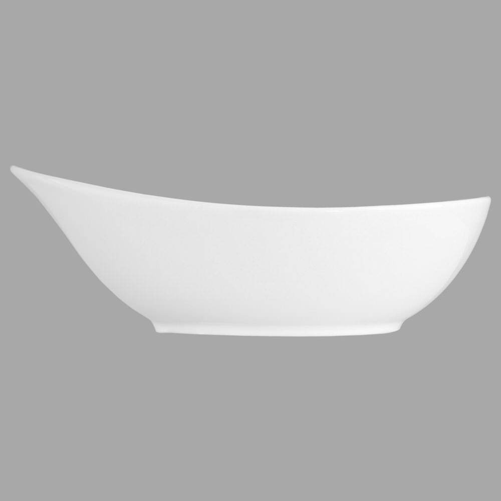 Taça Oval em Carâmica Branca