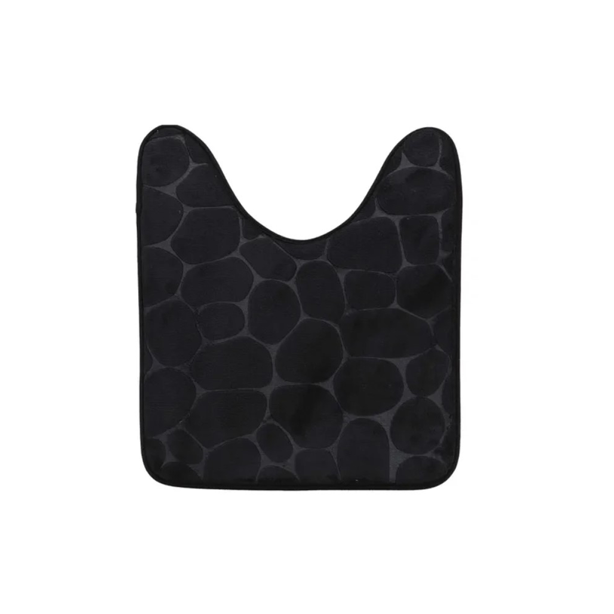 Alfombra de baño con contorno negro 45x50cm