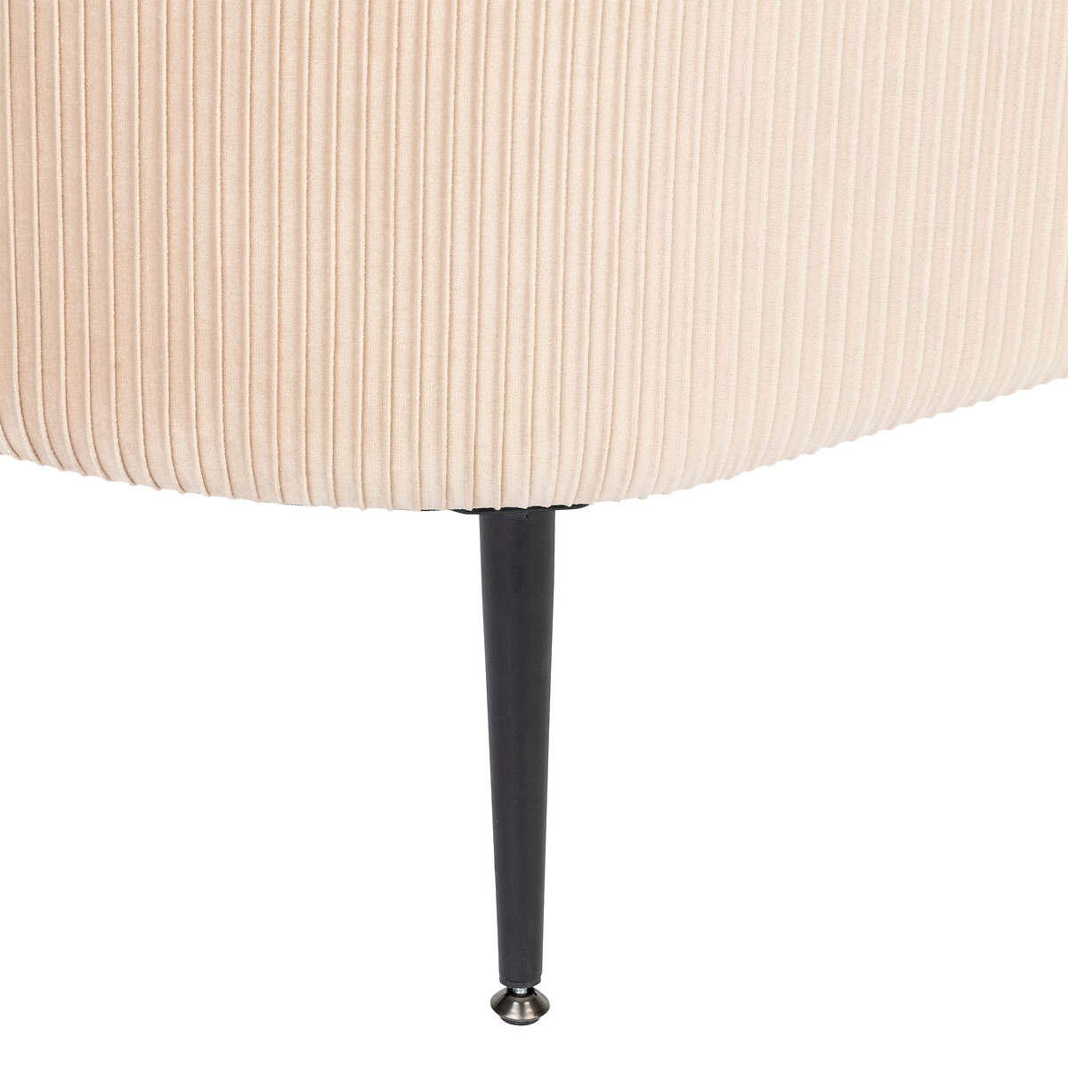 Taburete Beige Solaro Con Cofre De Almacenaje