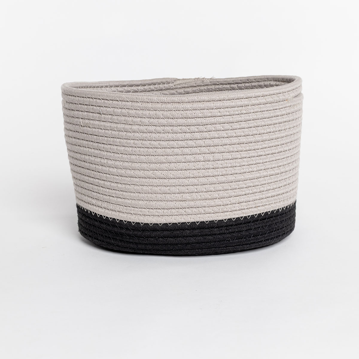 Cesta wc beige de algod&oacute;n 32x25cm