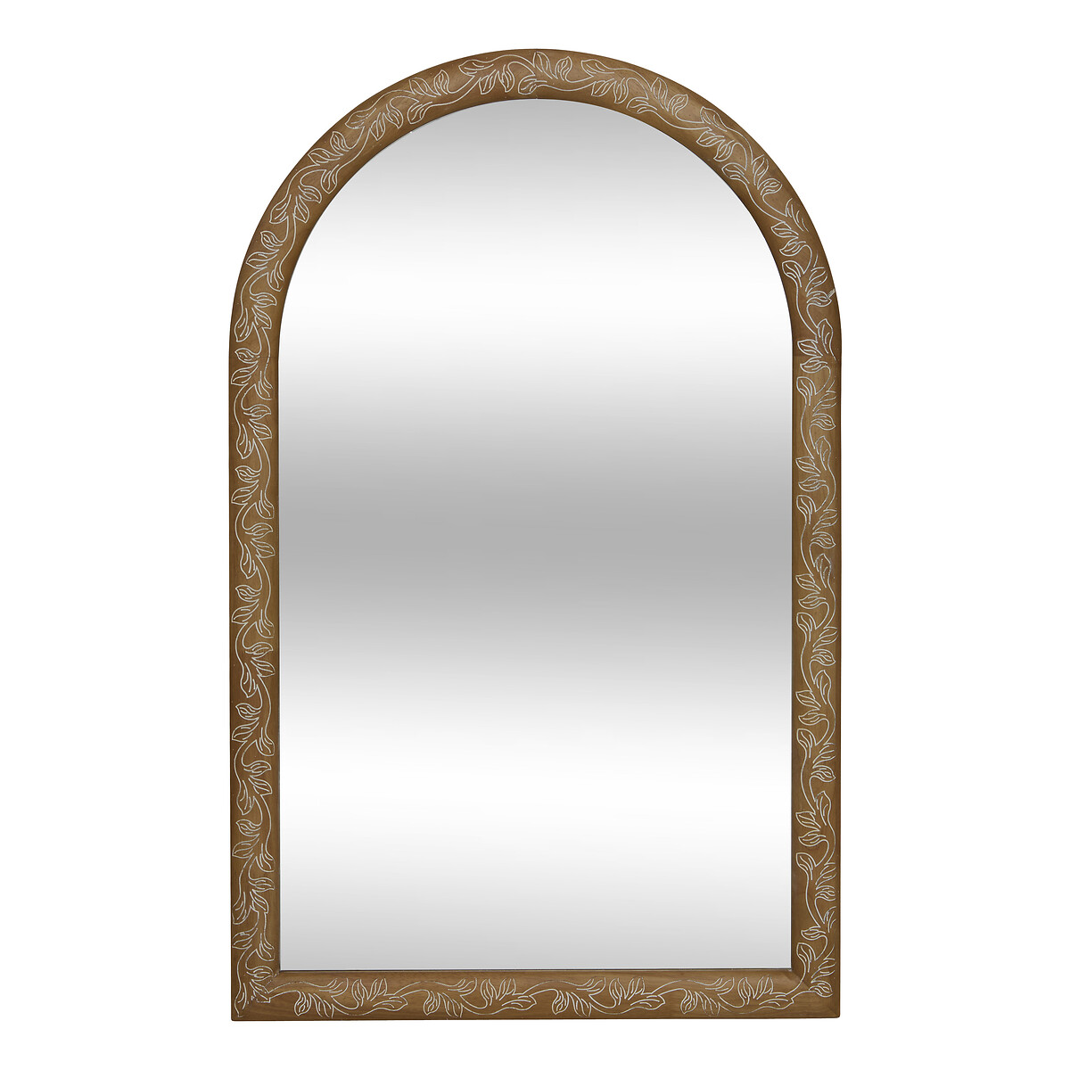Espejo de pared marr&oacute;n 118cm