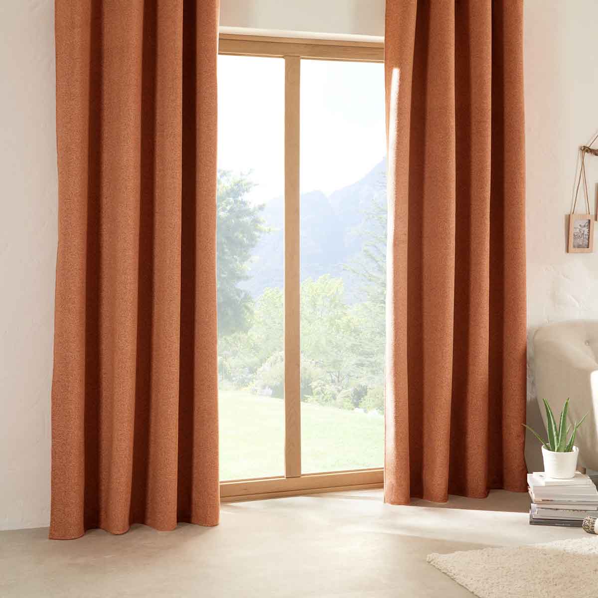 Cortina Bouclette Terracota 140x260cm