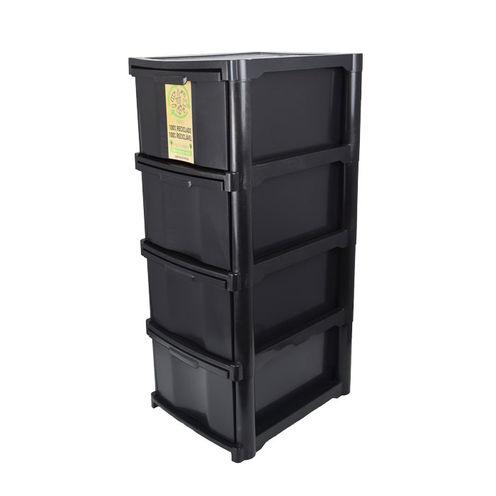 Organizador C/4 Cajones Plástico Recicl.