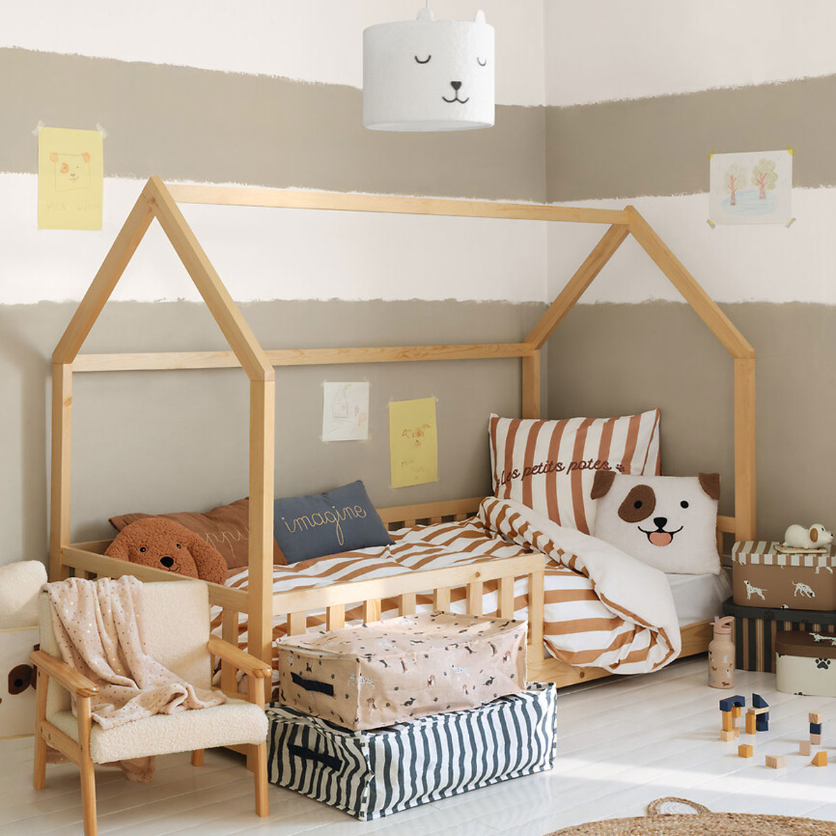 Funda n&oacute;rdica y funda de almohada SCOTT reversible