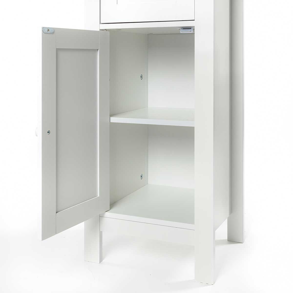 Armario bajo wc DENVER blanco y márron 83cm