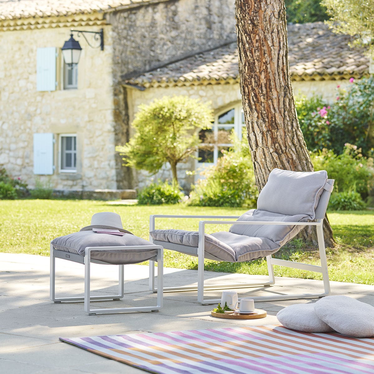 Silla relax LAMBINIO blanca