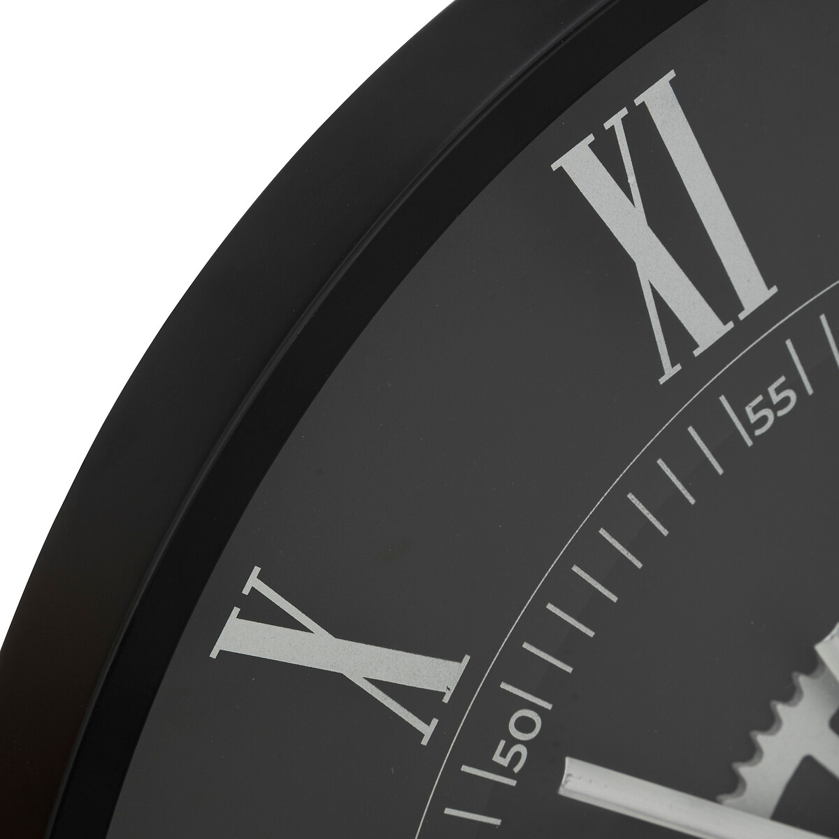 Reloj De Pared Kerian Negro 57cm