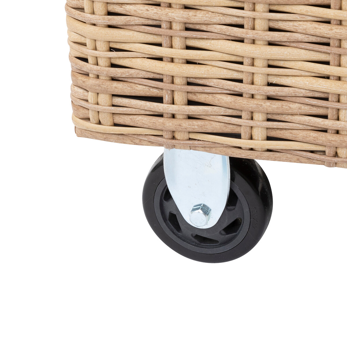 Baúl almacenaje BAYANA marrón de ratán sintético