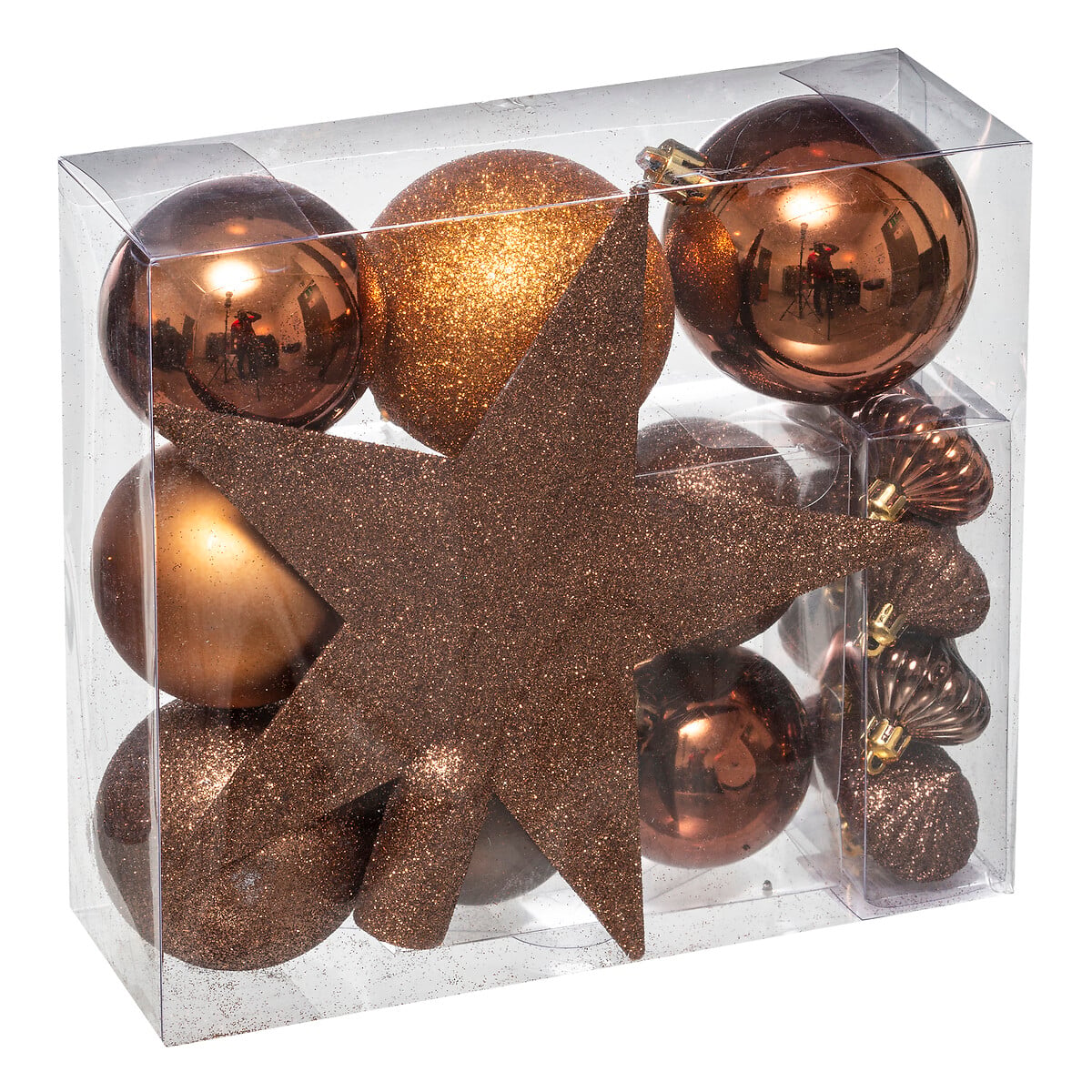 Set 18 Piezas Decorativas Bronce