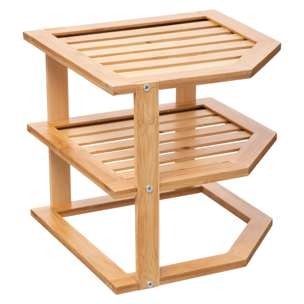 Estanter&iacute;a Bamb&uacute; 2 Baldas 25.4x25.4x23
