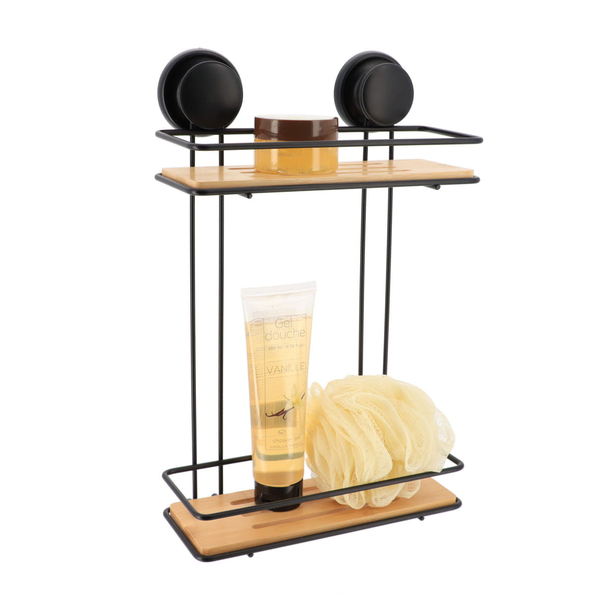 Soporte De Ducha C/2 Niveles Y Ventosas