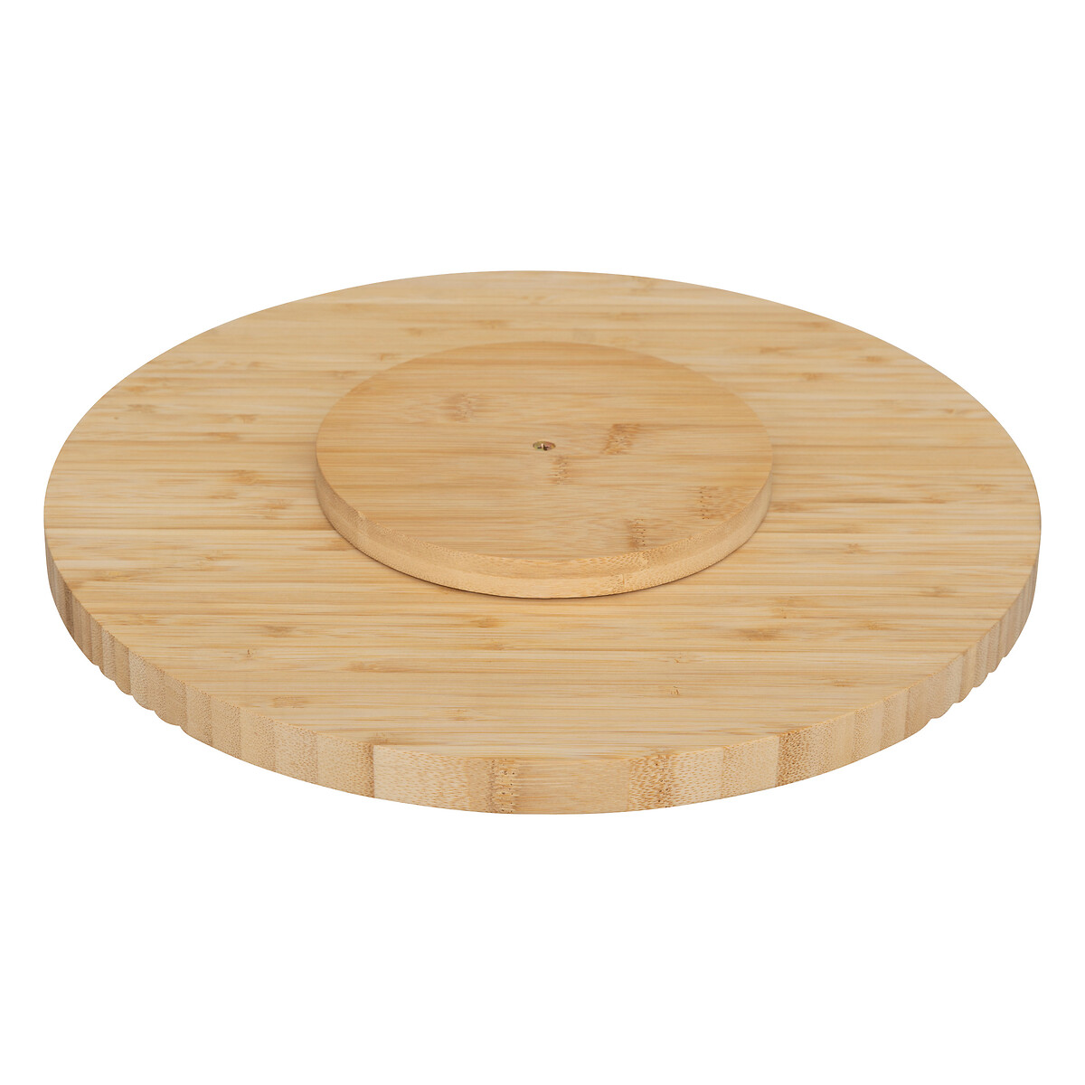 Tabla giratoria beige de bamb&uacute; 35cm