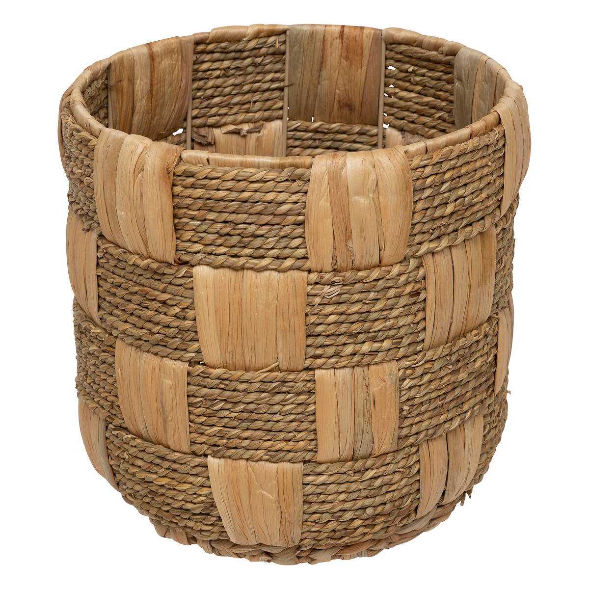 Cesta redonda NADI marr&oacute;n de yute 30cm