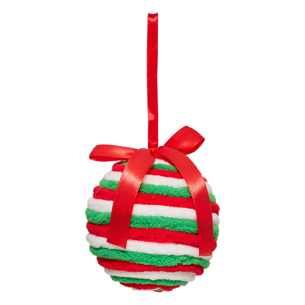 Bola de Navidad con rayas 8cm