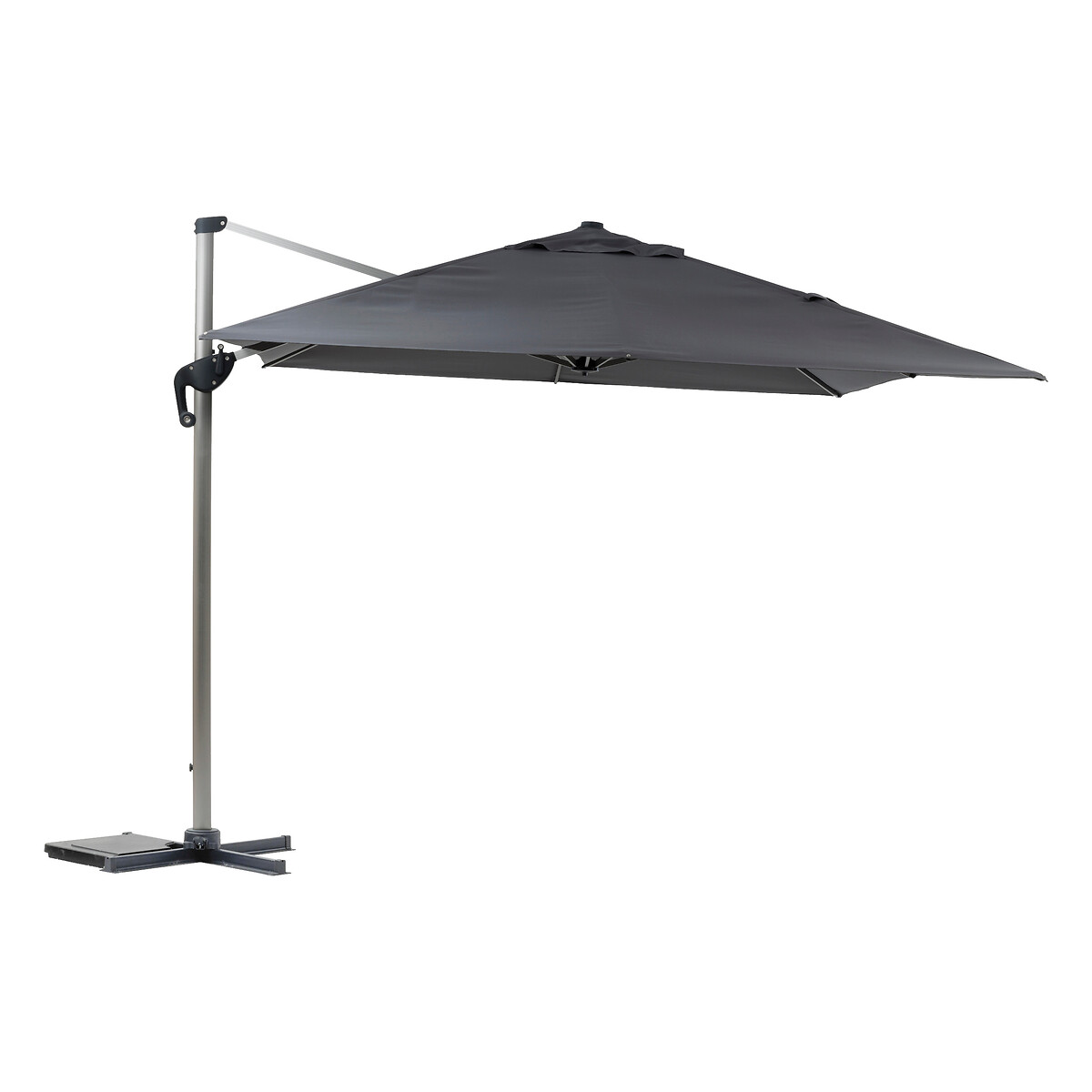 Parasol EQUADOR gris ardosia adonizado 3x4m