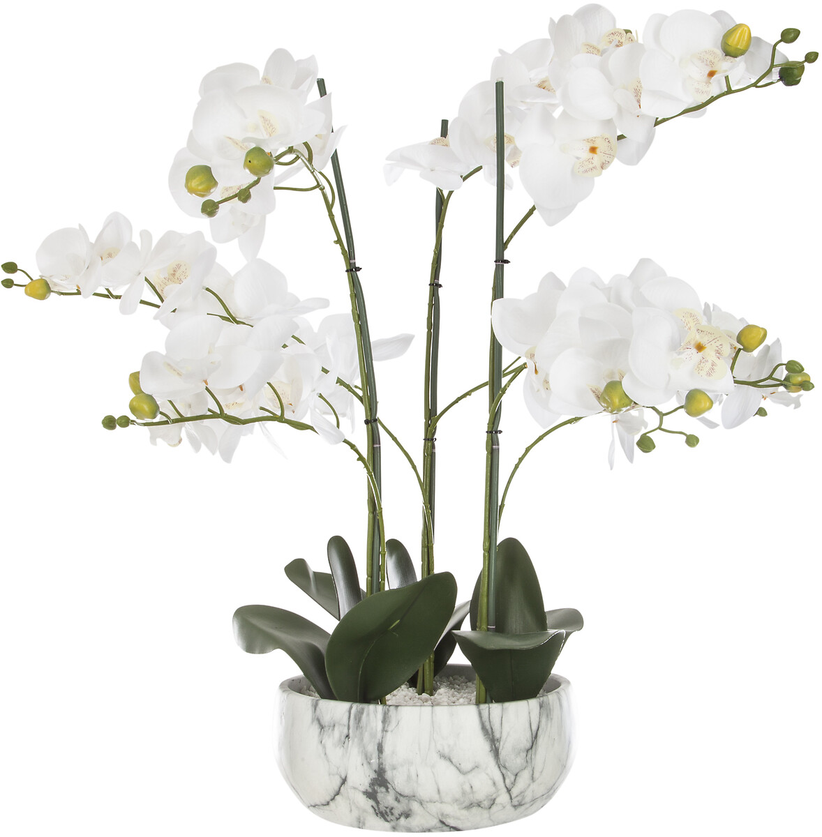 Maceta Efect.M&aacute;rmol C/Orqu&iacute;dea 25x65Cm