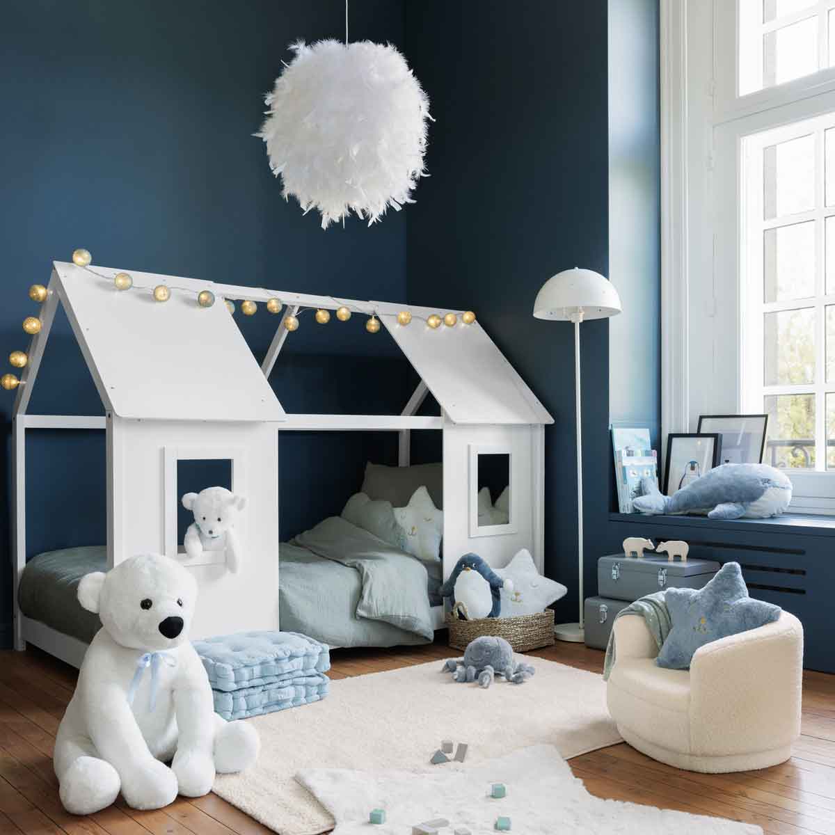 Butaca SKY tejido bouclé blanco