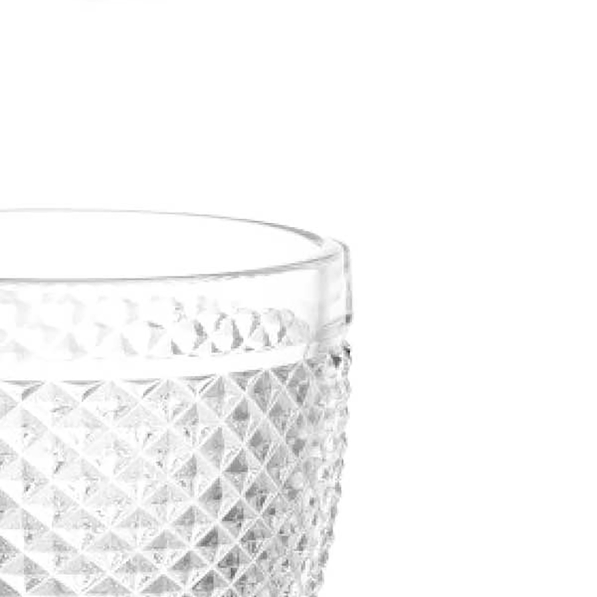 Copa De Vino Diamond Pie De Vidrio 33cl