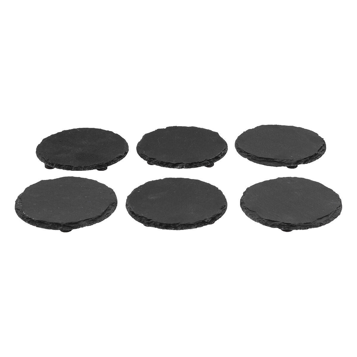 Set 6 Posavasos Con Soporte Bambú 10Cm 