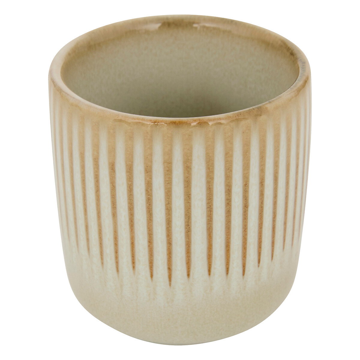 Taza de caf&eacute; CHLOE beige de cer&aacute;mica 11cl