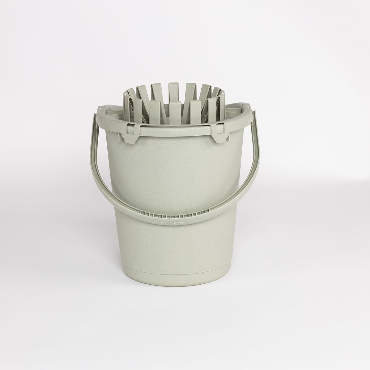 Cubo con exprimidor verde 16L