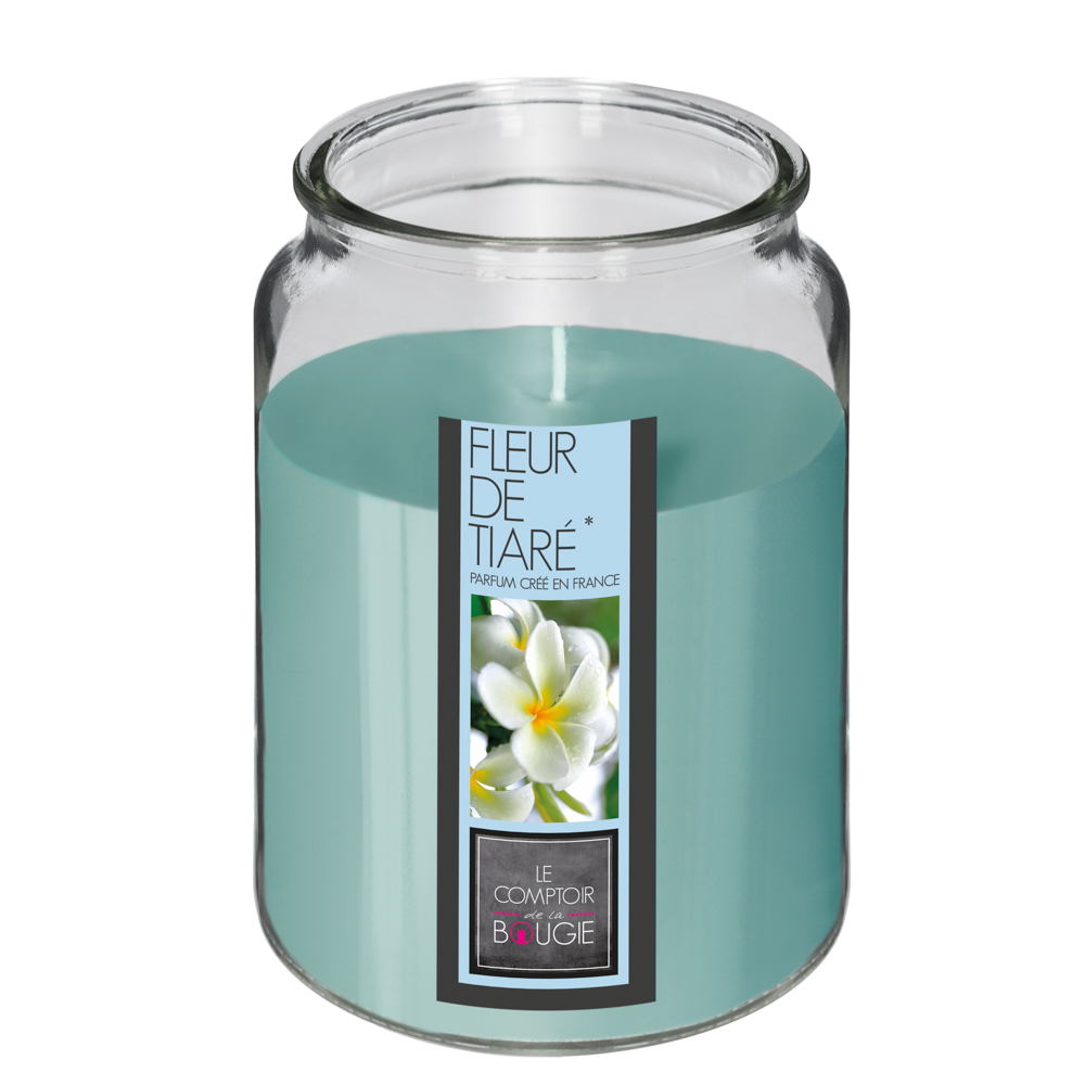 Vela En Tarro C/Tapa Flor Tiare 510G