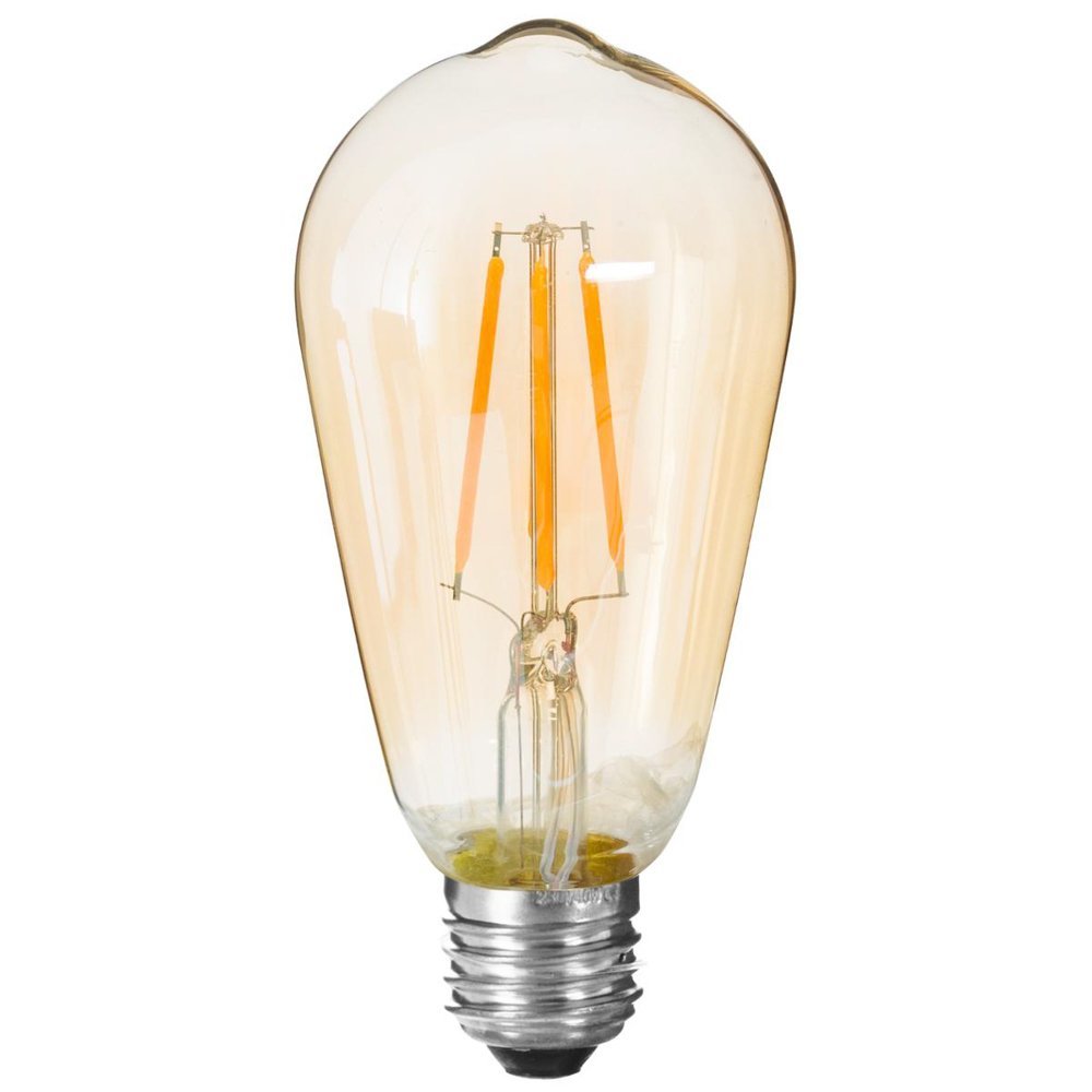 Bombilla VINTAGE ámbar led St64 5W E27