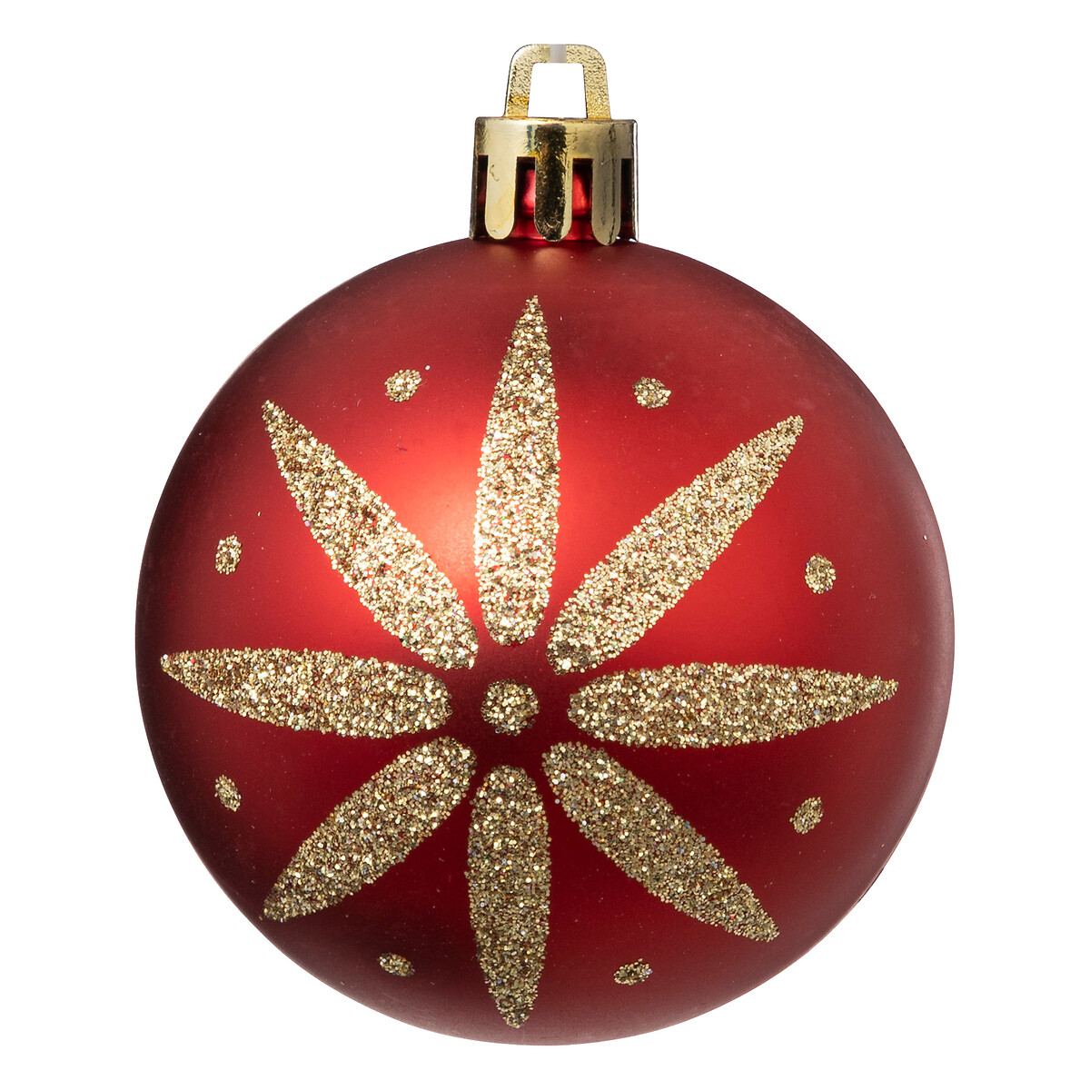 Set 25 Bolas Navide&ntilde;as Rojo Y Dorado 6cm
