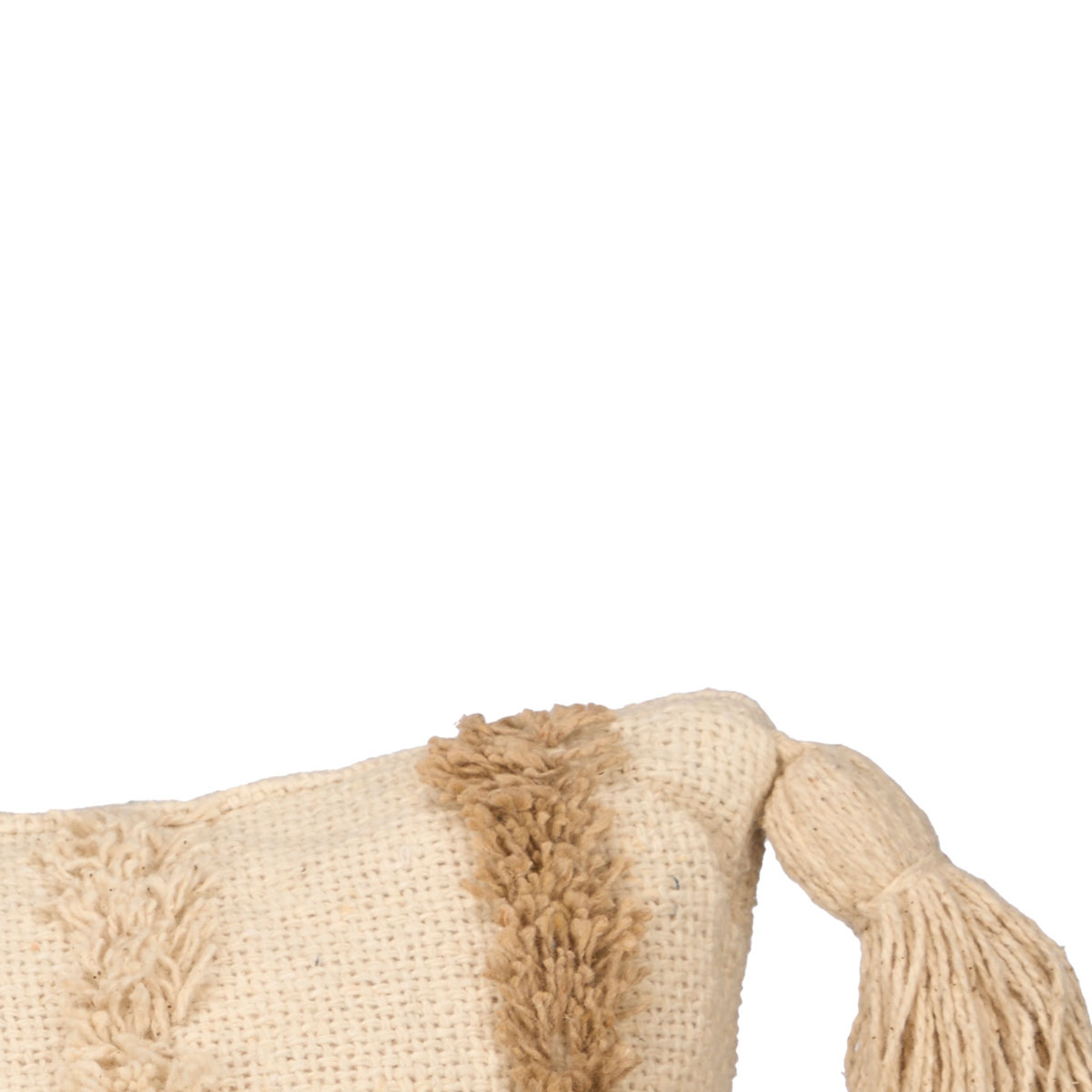 Coj&iacute;n con rayas marr&oacute;n 45x45cm