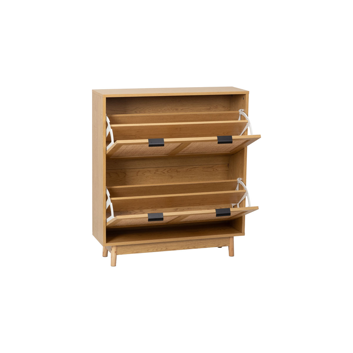 Sapateira Em Rattan Com 4 Compartimentos
