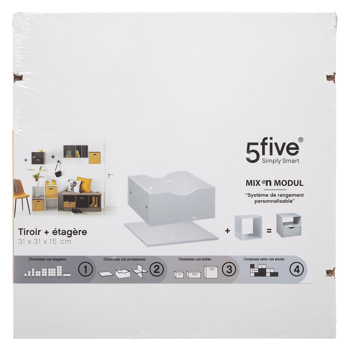 Cajón+Estante Mixmodul 31x31x16Cm