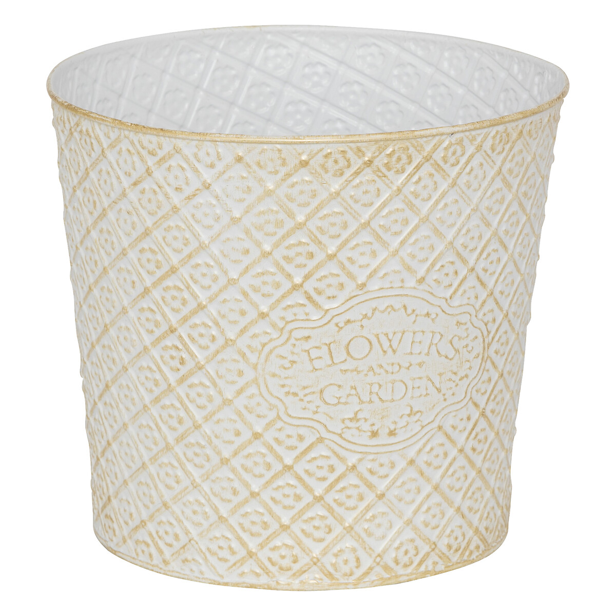 Maceta TINO de hierro blanco 24.5cm