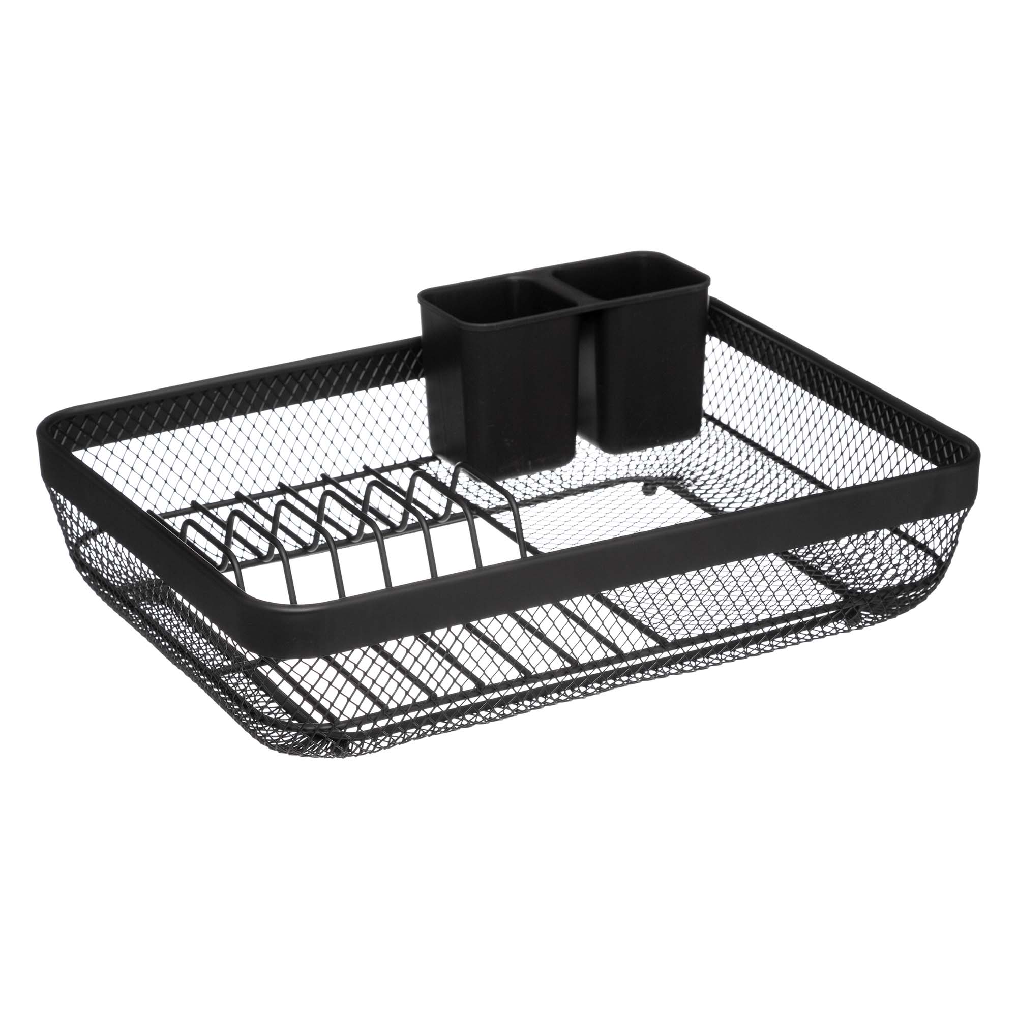 Escurreplatos Metal Negro 43x32x13.5Cm 